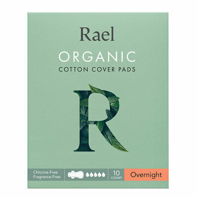 Rael Organic Cotton Menstrual Overnight Pads
